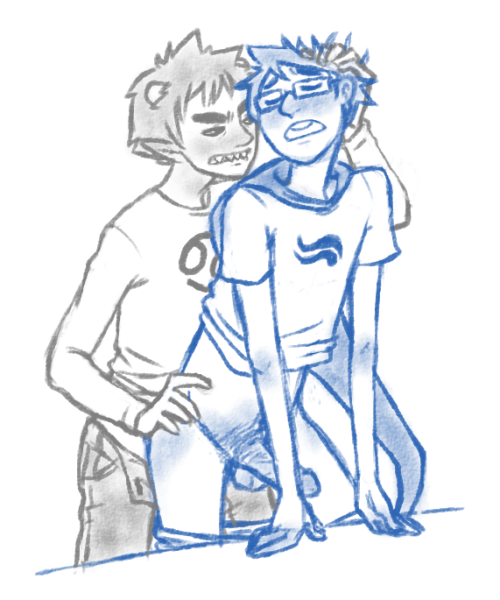 john egbert+karkat vantas+troll (homestuck)