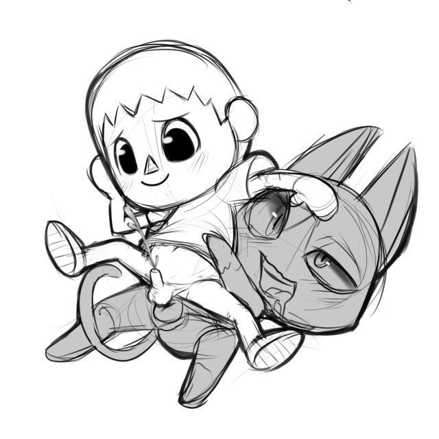 rover (animal crossing)+villager (animal crossing)