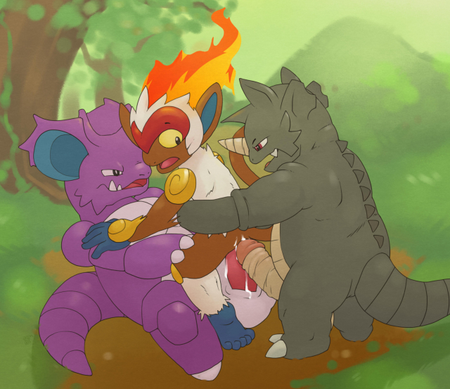 infernape+nidoking+rhydon