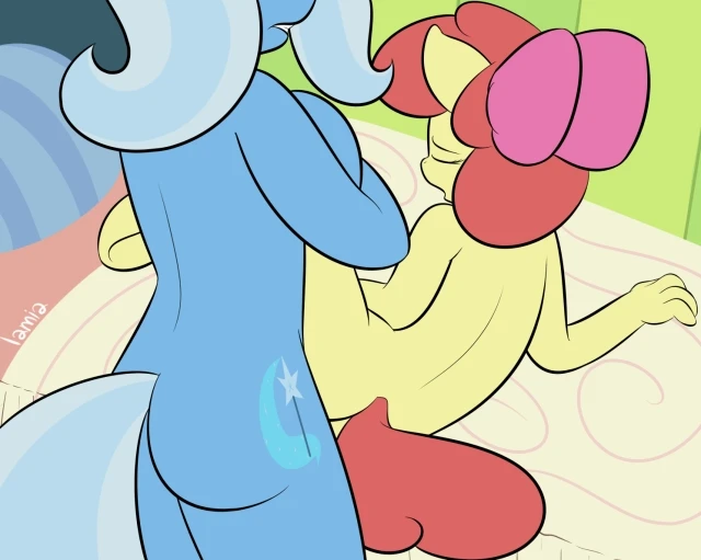 applebloom (mlp)+trixie (mlp)