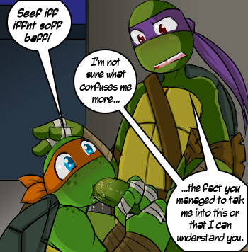 donatello (tmnt)+michelangelo (tmnt)