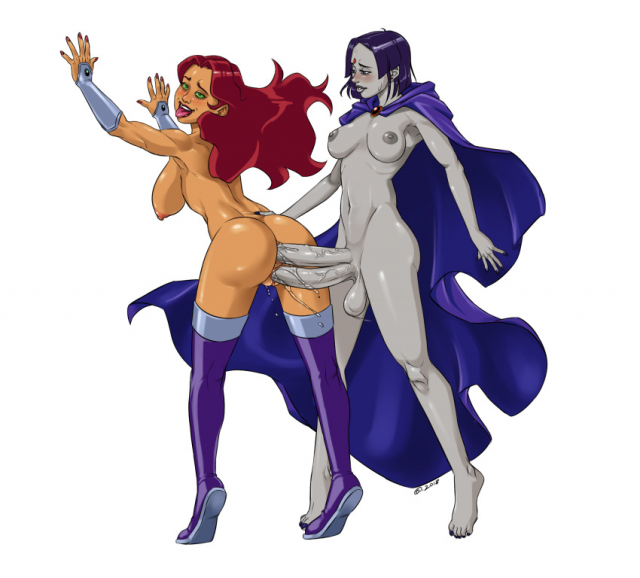 raven (dc)+starfire