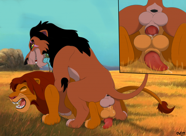 scar (the lion king)+simba