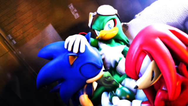 jet the hawk+knuckles the echidna+sonic the hedgehog