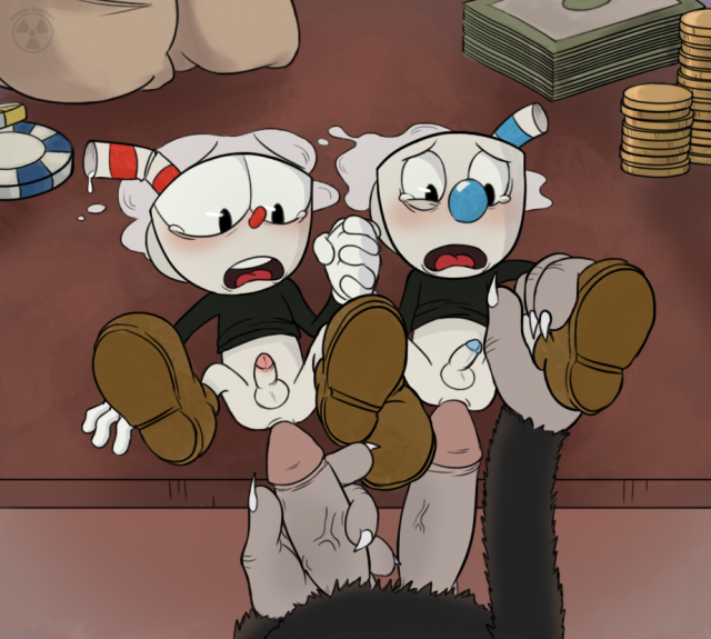 mugman+the devil (cuphead)