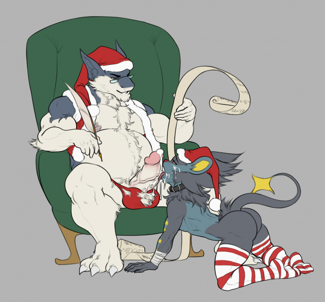 luxray+original character+santa claus+typhlosion