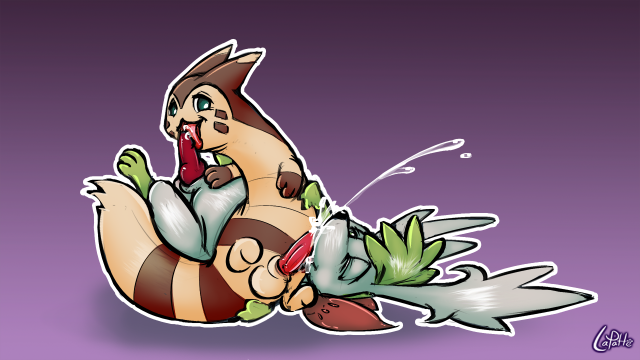 furret+shaymin+shaymin (sky form)