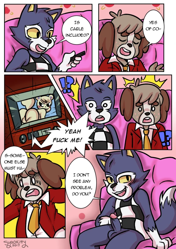 digby (animal crossing)+lobo (animal crossing)+marshal (animal crossing)