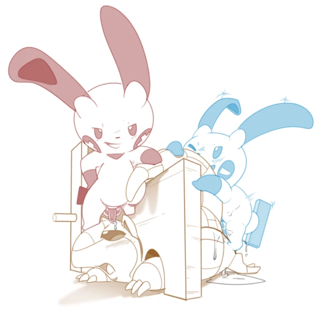 minun+plusle+sandshrew