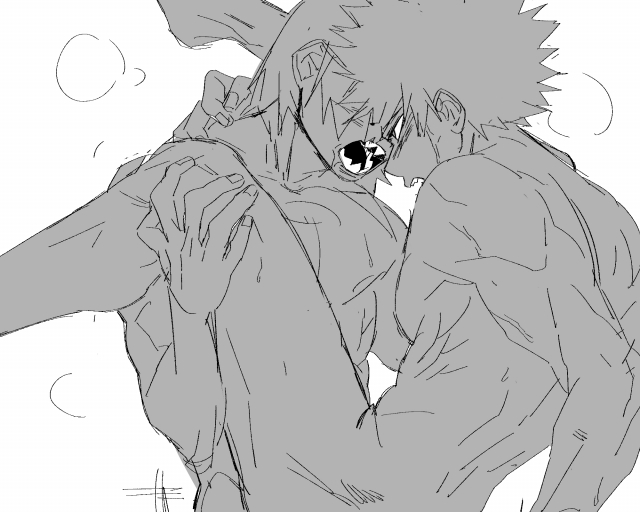 eijirou kirishima+katsuki bakugou