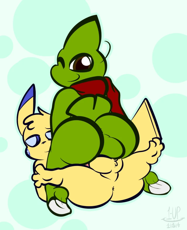 larvitar+original character+pikachu