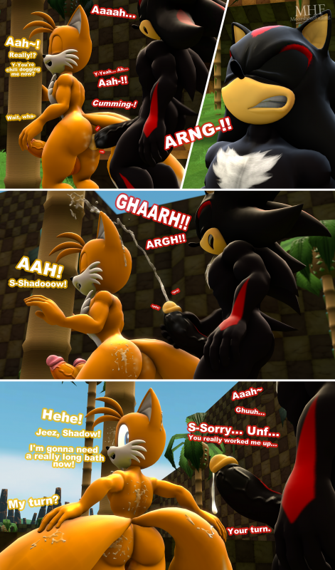 shadow the hedgehog+tails