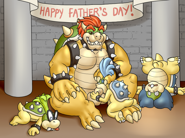 bowser+iggy koopa+koopa+larry koopa+ludwig von koopa