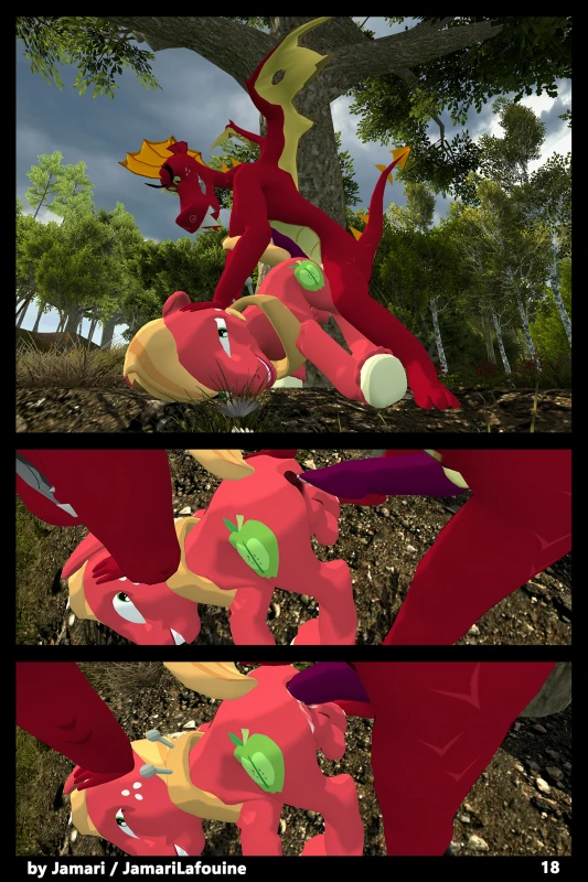 big macintosh (mlp)+garble (mlp)