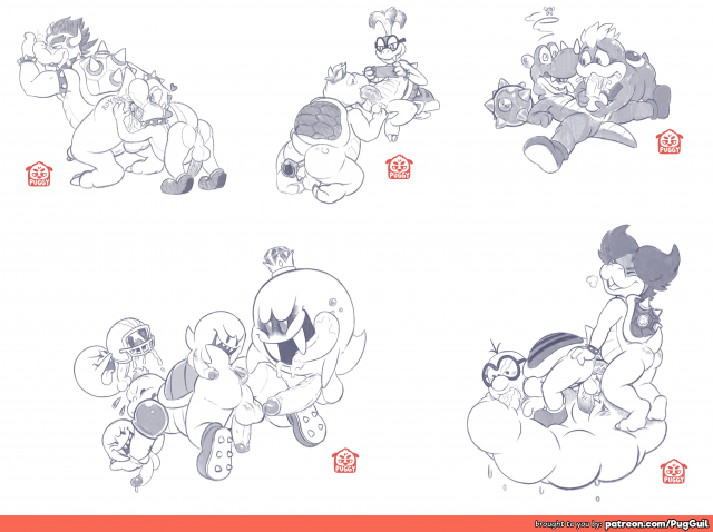 boo (mario)+bowser+iggy koopa+king boo+koopa+lakitu+ludwig von koopa+rex (mario)+yoshi