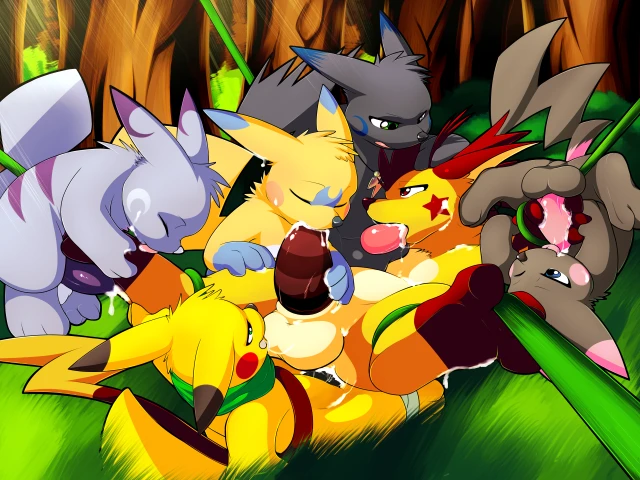 original character+pikachu+raichu+roy (raichu)+sparks the raichu