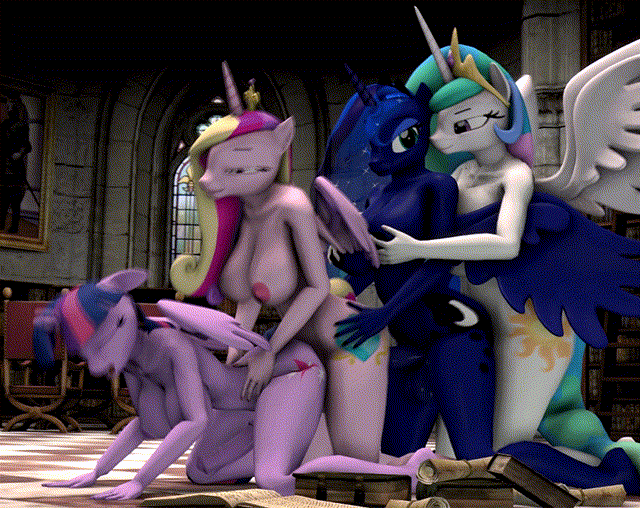 princess cadance (mlp)+princess celestia (mlp)+princess luna (mlp)+twilight sparkle (mlp)
