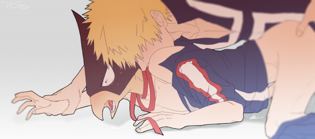 fumikage tokoyami+katsuki bakugou