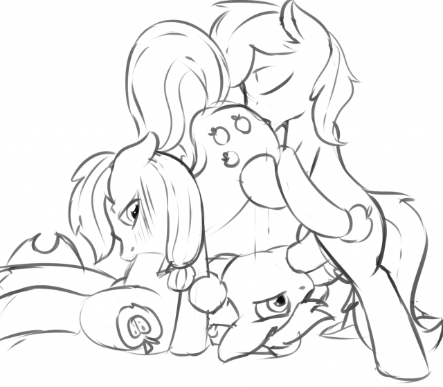 applejack (mlp)+big macintosh (mlp)+braeburn (mlp)