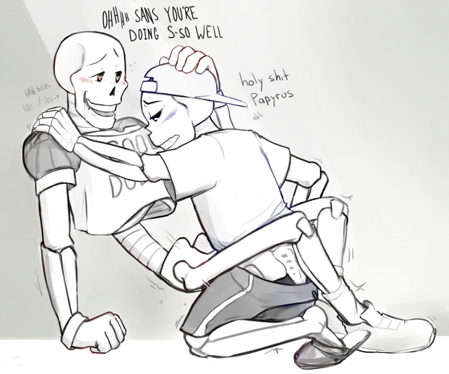 papyrus (undertale)+sans (undertale)