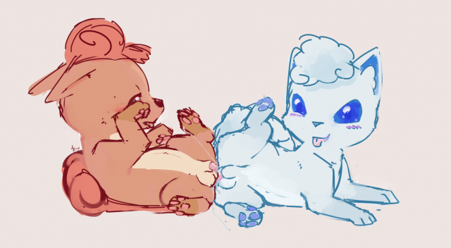 alolan vulpix+vulpix