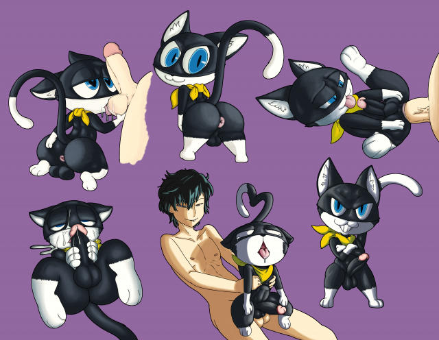 akira kurusu+morgana (persona)