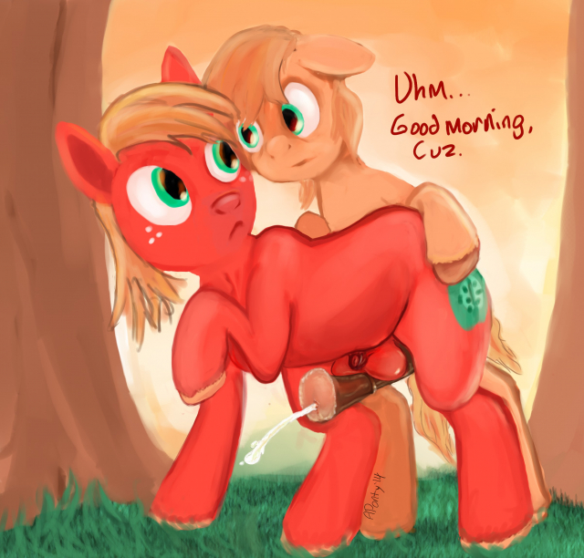 big macintosh (mlp)+braeburn (mlp)