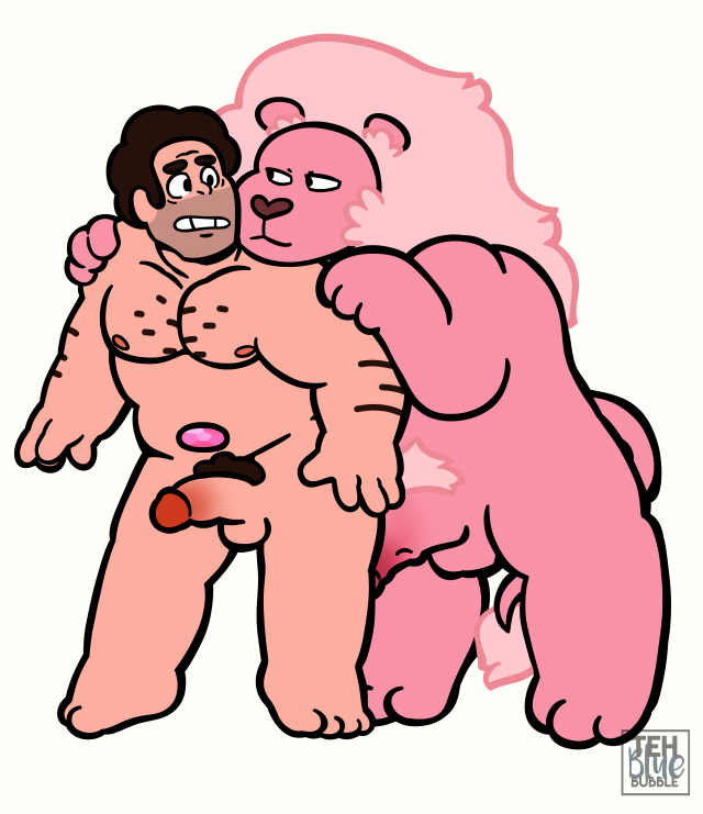 lion (steven universe)+steven quartz universe