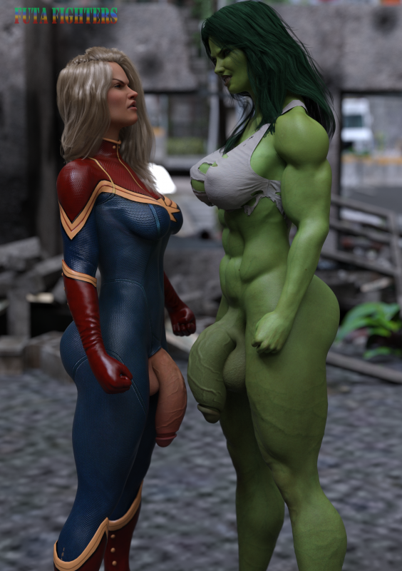 captain marvel+shc-hulk