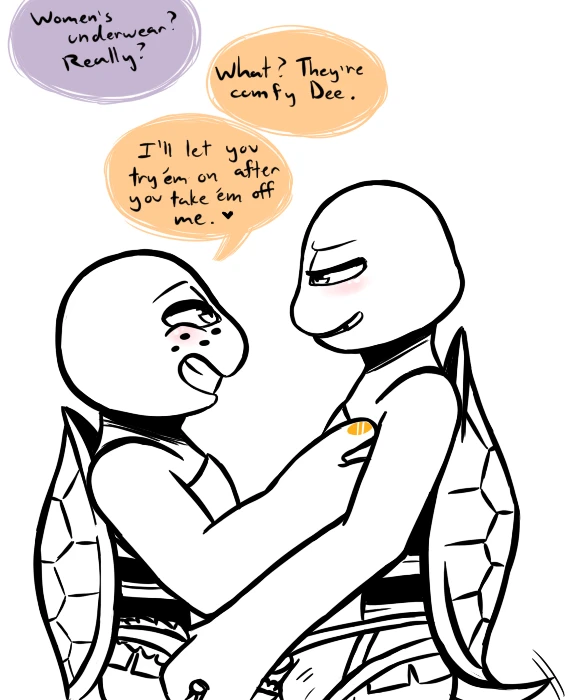 donatello (tmnt)+michelangelo (tmnt)