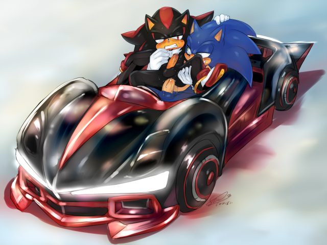 shadow the hedgehog+sonic the hedgehog