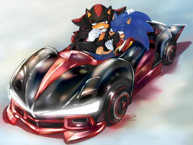 shadow the hedgehog+sonic the hedgehog