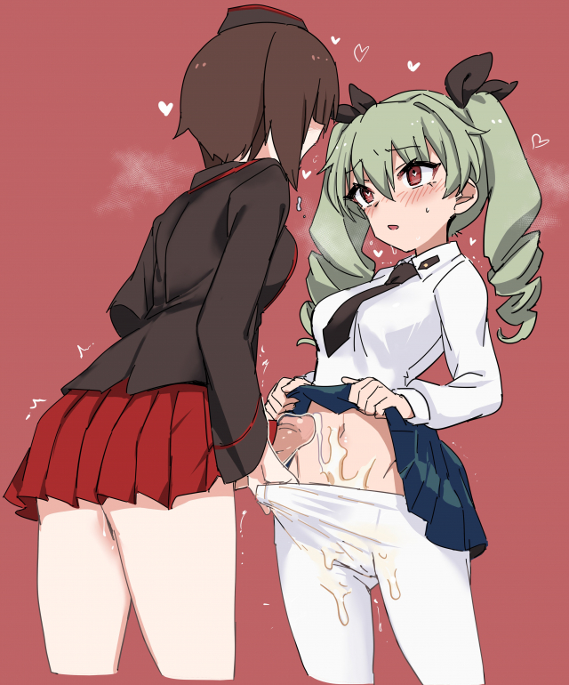 anchovy+nishizumi maho