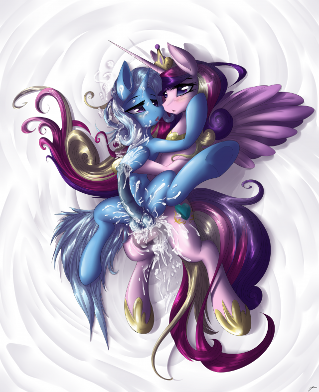 princess cadance (mlp)+trixie (mlp)