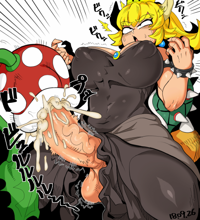 bowsette+piranha plant