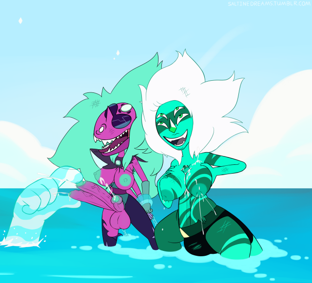 alexandrite (steven universe)+malachite (steven universe)