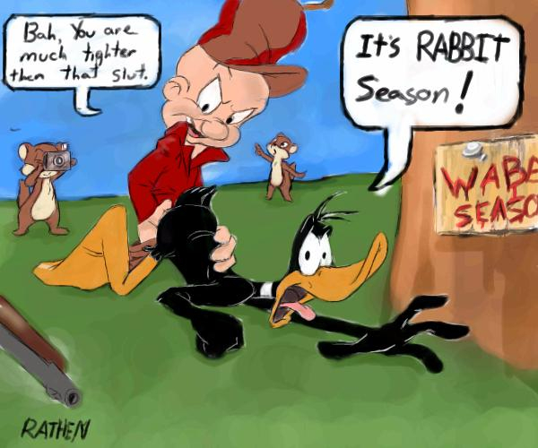 daffy duck+elmer fudd+gopher+mac+tosh