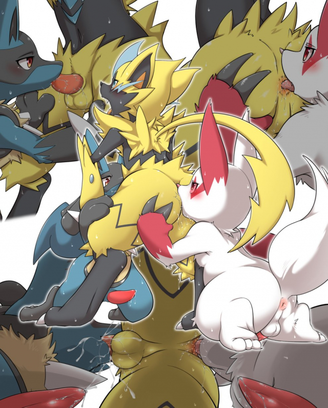 lucario+zangoose+zeraora