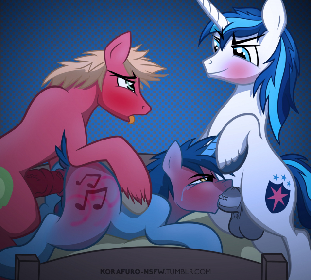 big macintosh (mlp)+noteworthy (mlp)+shining armor (mlp)