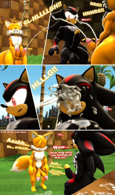 shadow the hedgehog+tails