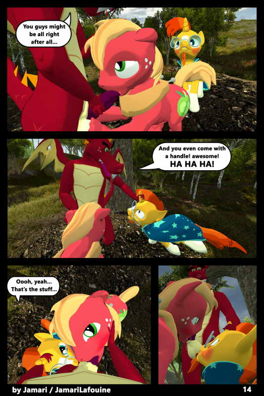 big macintosh (mlp)+garble (mlp)