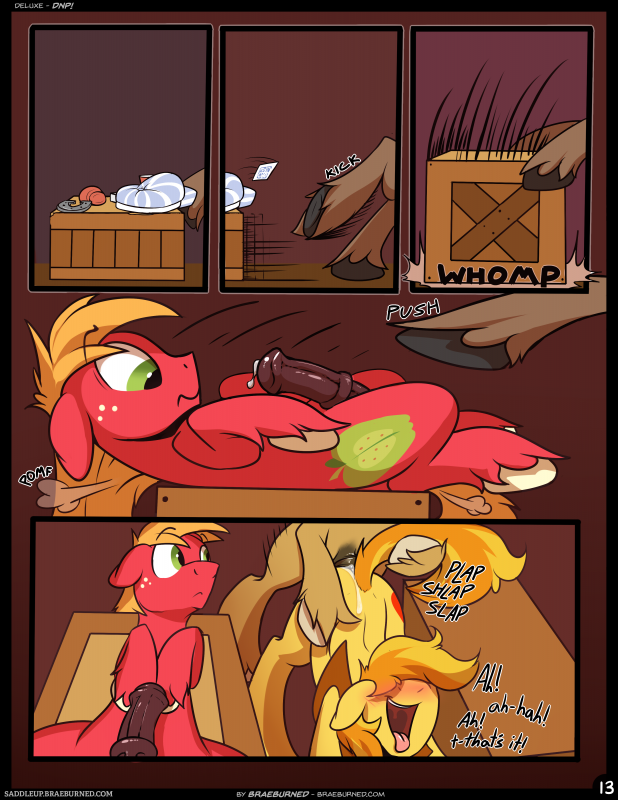 big macintosh (mlp)+braeburn (mlp)+promontory (mlp)