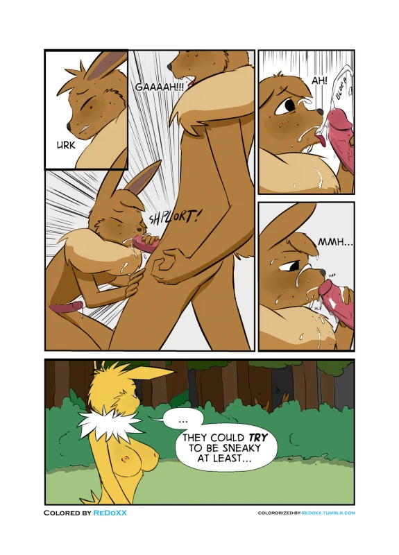 eevee+jolteon