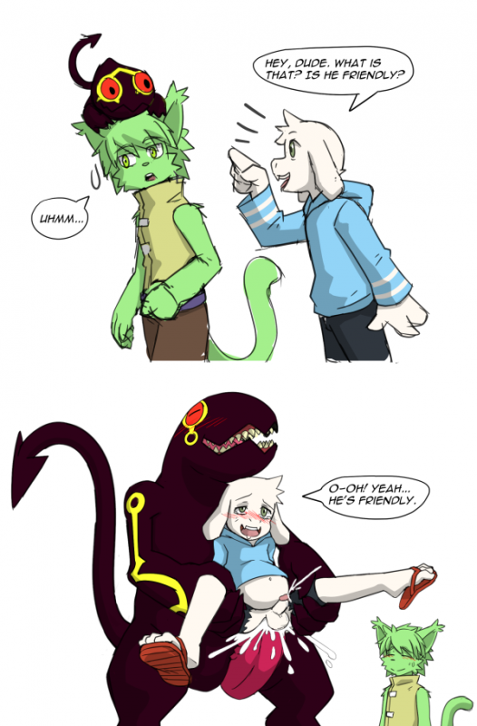 asriel dreemurr+dickpenis