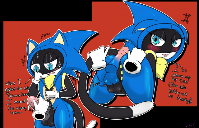 morgana (persona)+sonic the hedgehog