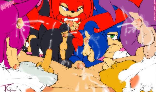 espio the chameleon+knuckles the echidna+nack the weasel+shadow the hedgehog+silver the hedgehog+sonic the hedgehog+tails