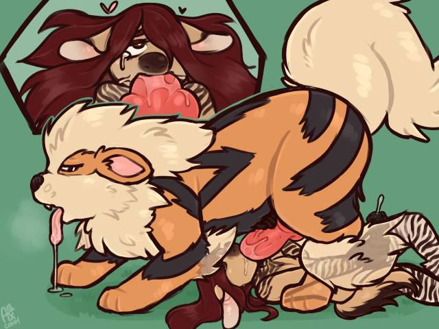 arcanine+original character+tikki (zonkey)