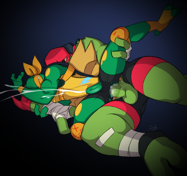 michelangelo (tmnt)+raphael (tmnt)