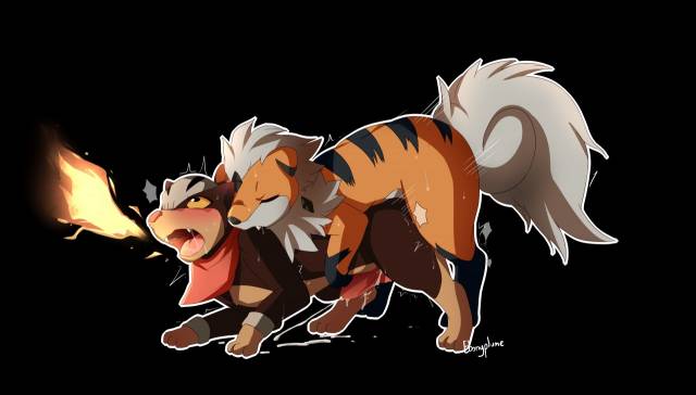 growlithe+houndour+original character