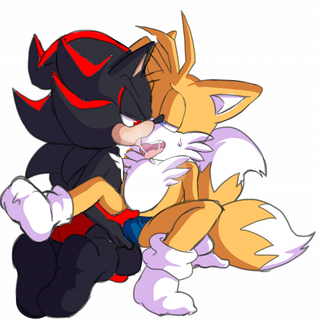 shadow the hedgehog+tails